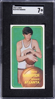 1970 Topps #123 Pete Maravich Rookie Card - SGC NM 7